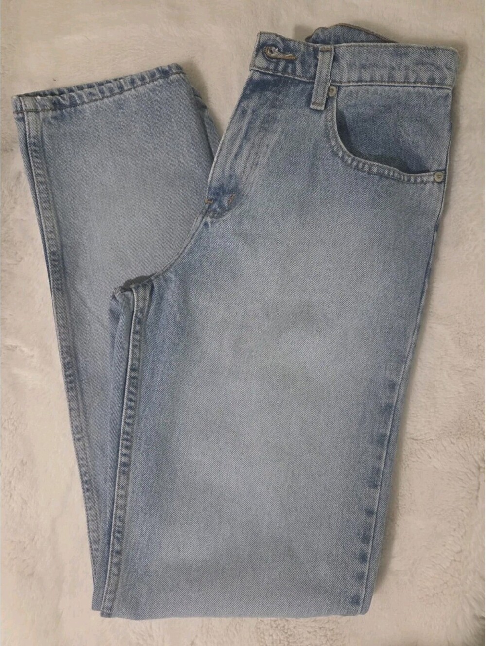 Polo Ralph Lauren Size 6 X 31 Distressed Vintage Ripped 90s Light Colored